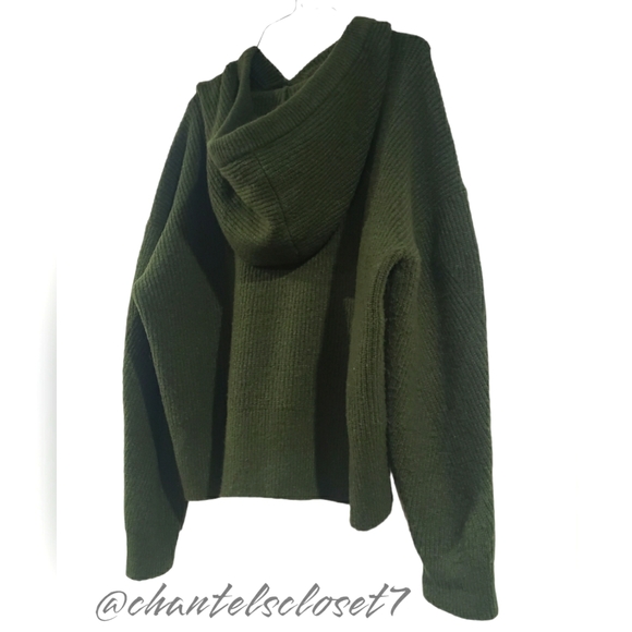 🏷 2 for $20!!🏷Lucky Brand - Army Green Hoodie Sweater-Large Size - Winter Wear - Picture 6 of 9